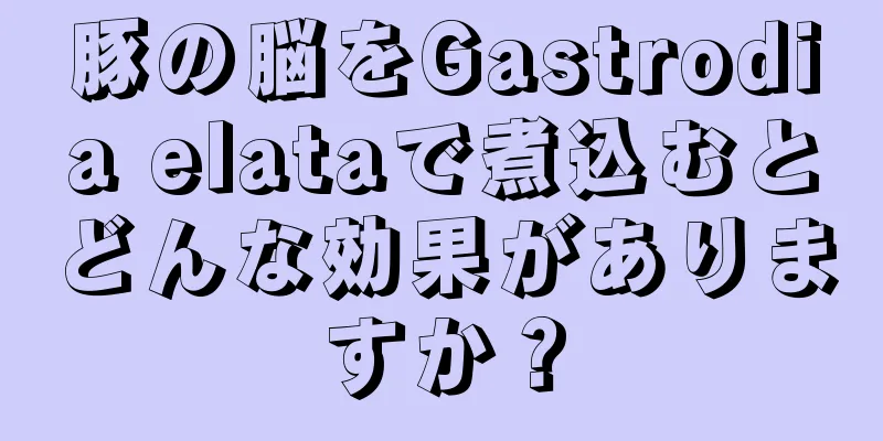 豚の脳をGastrodia elataで煮込むとどんな効果がありますか？