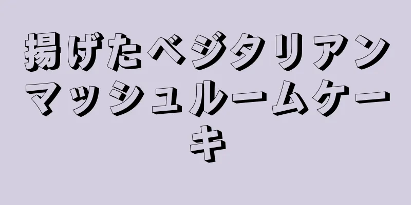 揚げたベジタリアンマッシュルームケーキ