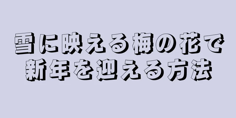 雪に映える梅の花で新年を迎える方法