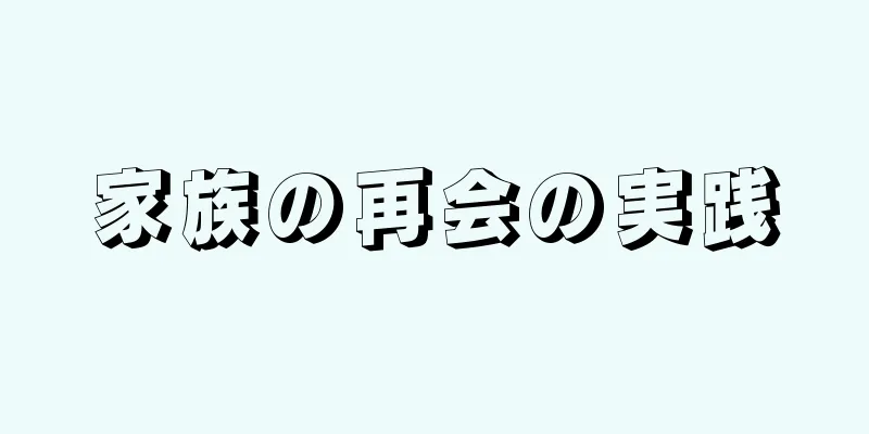 家族の再会の実践