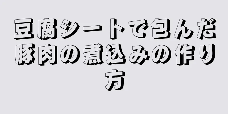 豆腐シートで包んだ豚肉の煮込みの作り方