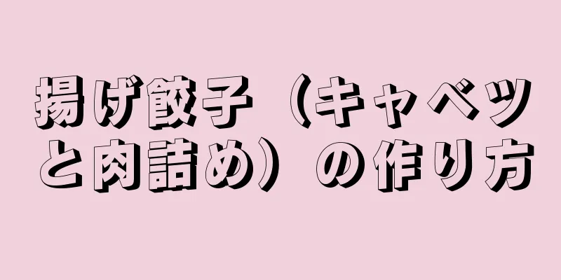 揚げ餃子（キャベツと肉詰め）の作り方