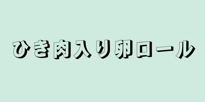 ひき肉入り卵ロール