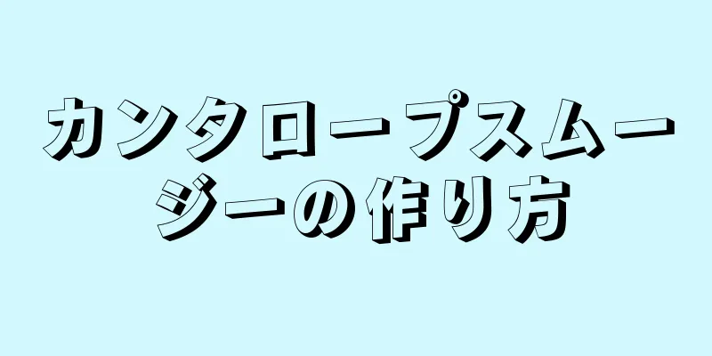 カンタロープスムージーの作り方