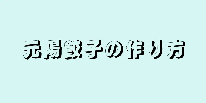 元陽餃子の作り方