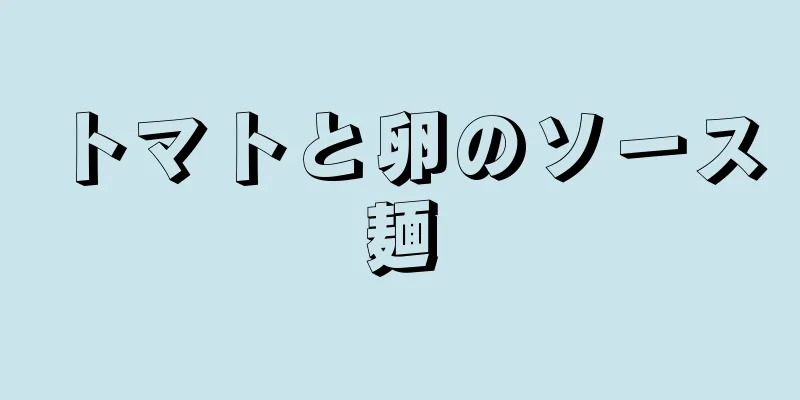 トマトと卵のソース麺