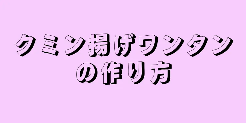 クミン揚げワンタンの作り方