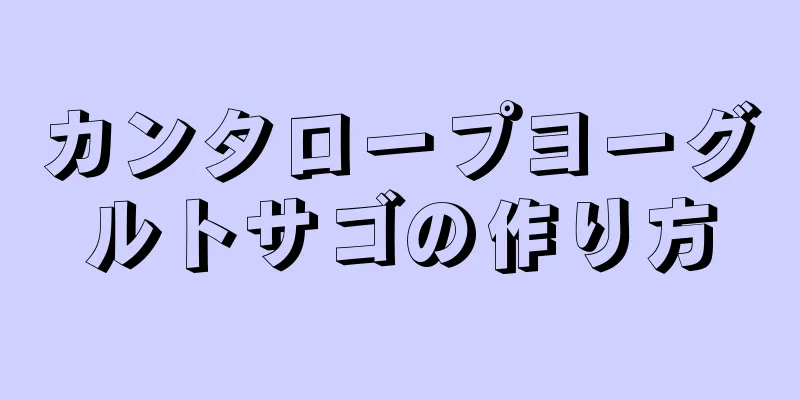 カンタロープヨーグルトサゴの作り方