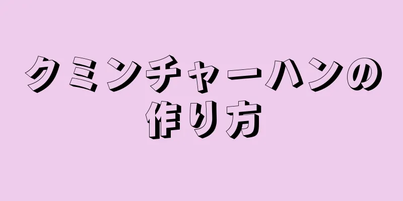 クミンチャーハンの作り方