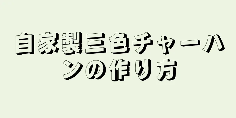 自家製三色チャーハンの作り方