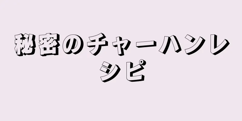 秘密のチャーハンレシピ