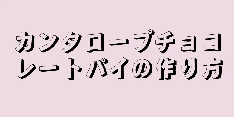 カンタロープチョコレートパイの作り方