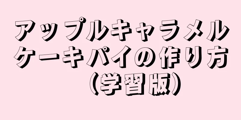 アップルキャラメルケーキパイの作り方（学習版）