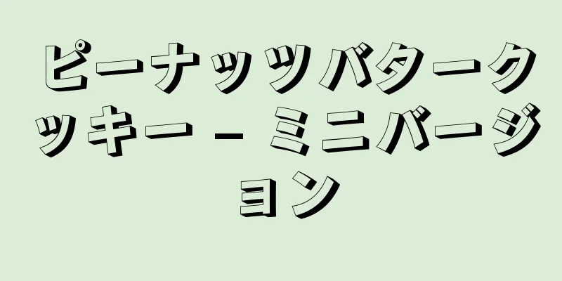 ピーナッツバタークッキー – ミニバージョン