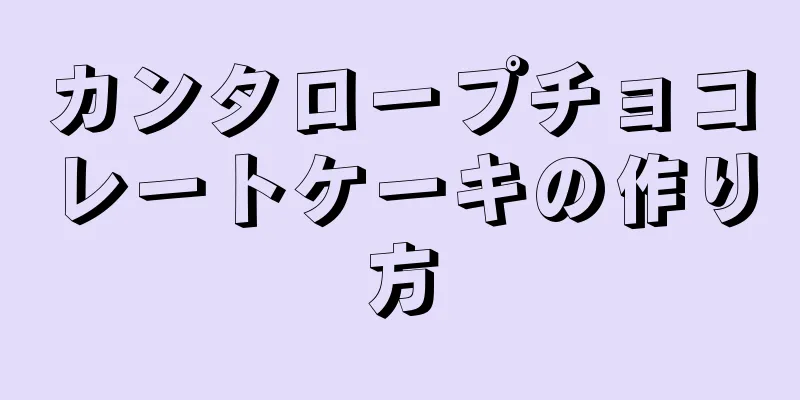 カンタロープチョコレートケーキの作り方