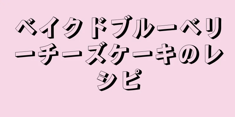 ベイクドブルーベリーチーズケーキのレシピ