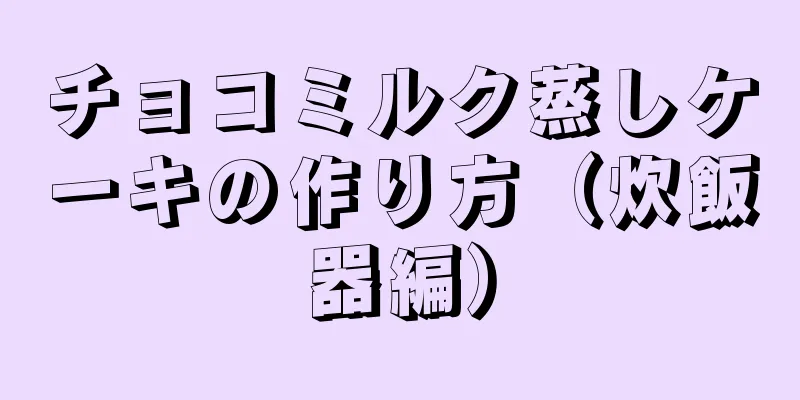 チョコミルク蒸しケーキの作り方（炊飯器編）