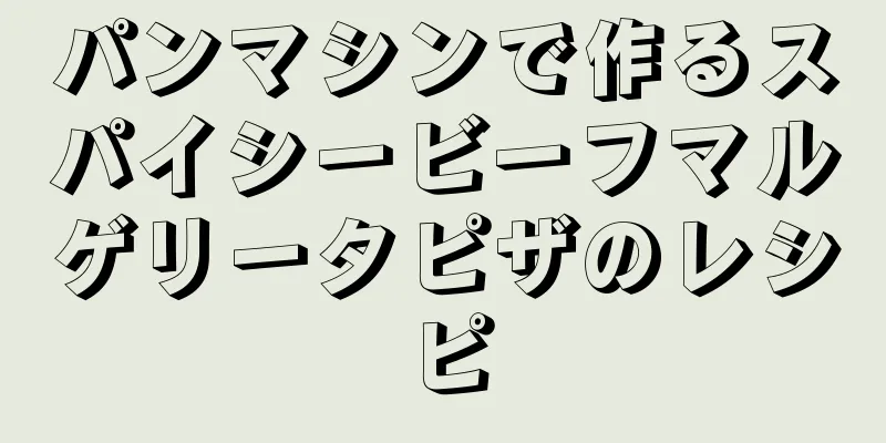 パンマシンで作るスパイシービーフマルゲリータピザのレシピ