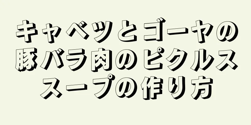 キャベツとゴーヤの豚バラ肉のピクルススープの作り方