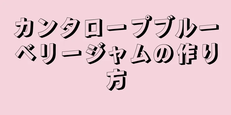 カンタロープブルーベリージャムの作り方