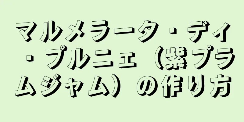 マルメラータ・ディ・プルニェ（紫プラムジャム）の作り方