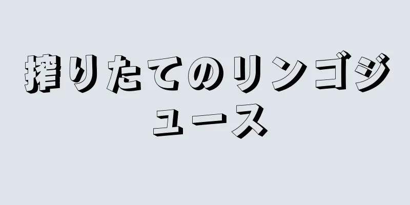 搾りたてのリンゴジュース