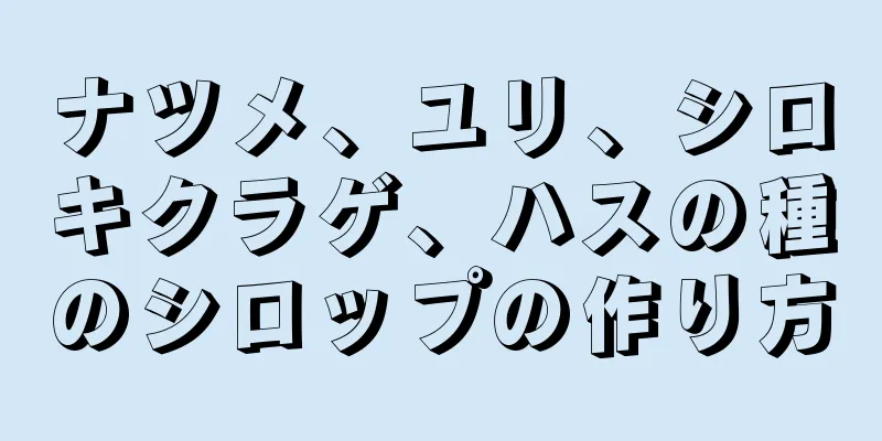 ナツメ、ユリ、シロキクラゲ、ハスの種のシロップの作り方