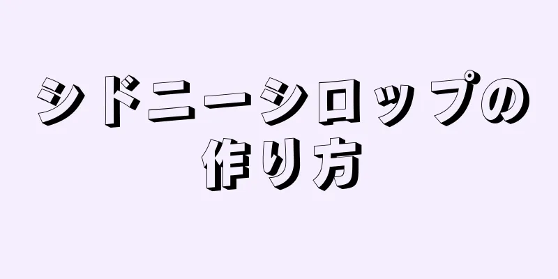 シドニーシロップの作り方