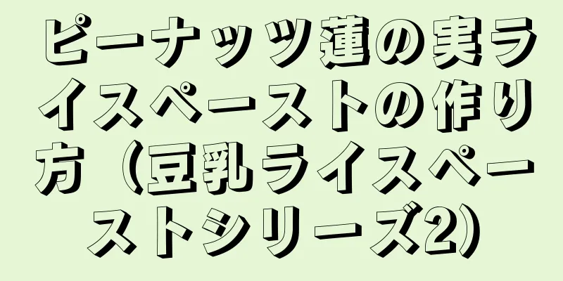 ピーナッツ蓮の実ライスペーストの作り方（豆乳ライスペーストシリーズ2）