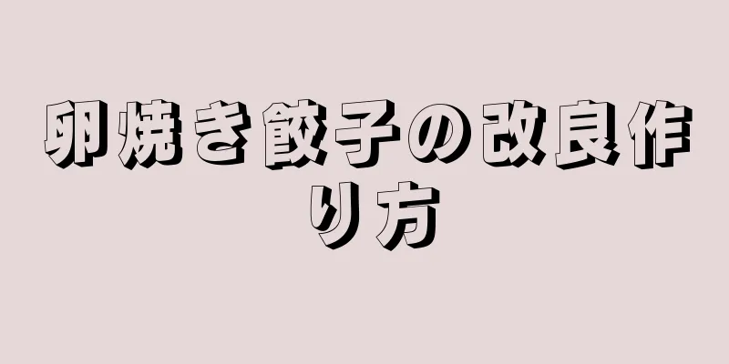 卵焼き餃子の改良作り方