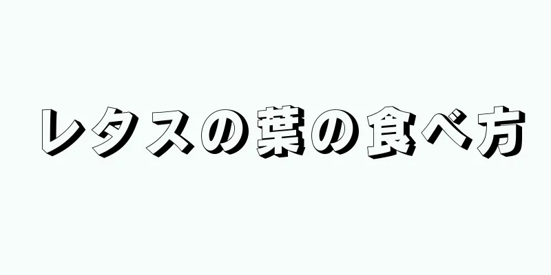 レタスの葉の食べ方