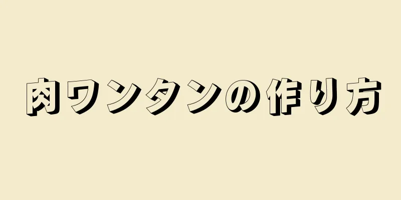 肉ワンタンの作り方