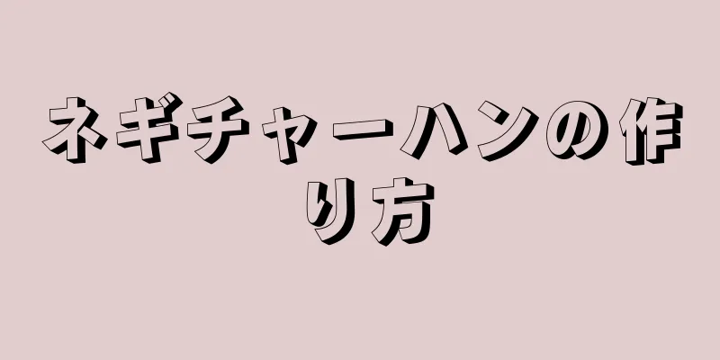 ネギチャーハンの作り方