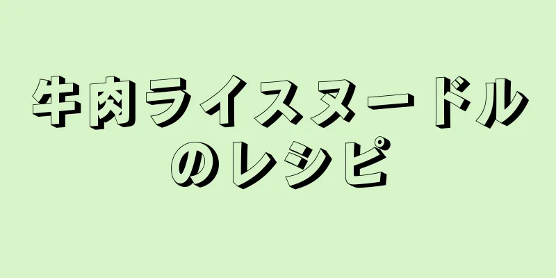 牛肉ライスヌードルのレシピ