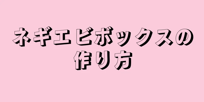 ネギエビボックスの作り方