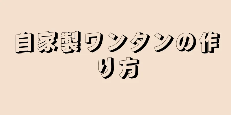 自家製ワンタンの作り方