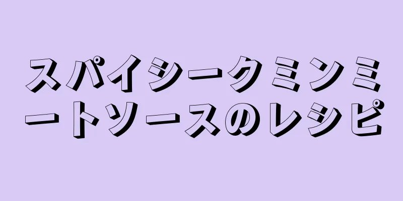 スパイシークミンミートソースのレシピ