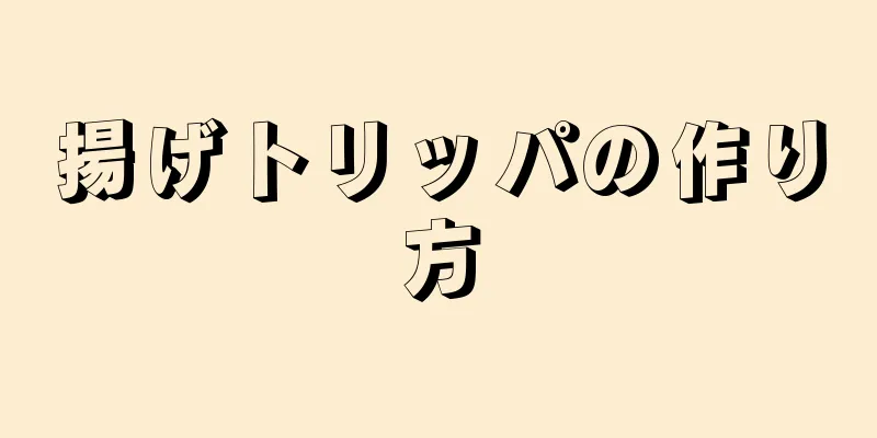 揚げトリッパの作り方