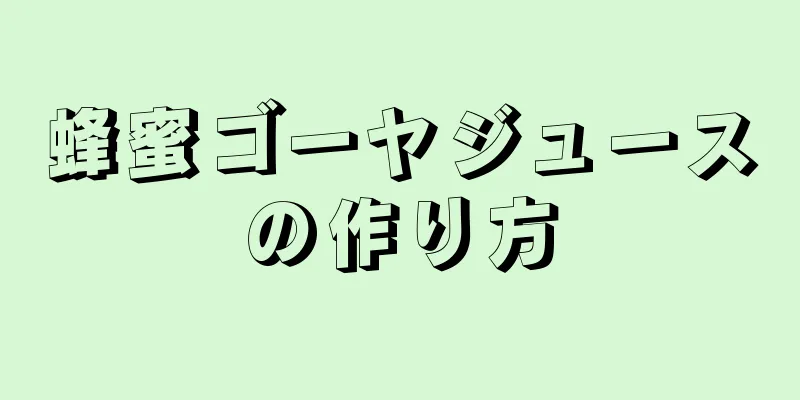 蜂蜜ゴーヤジュースの作り方