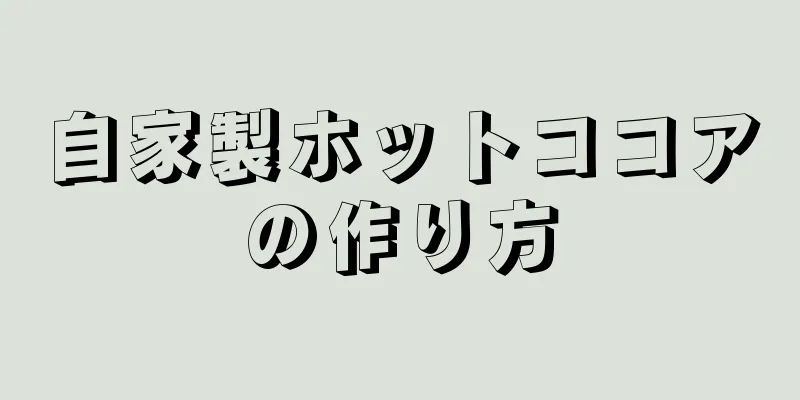 自家製ホットココアの作り方