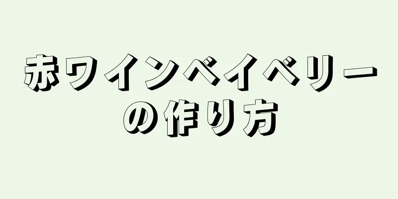 赤ワインベイベリーの作り方