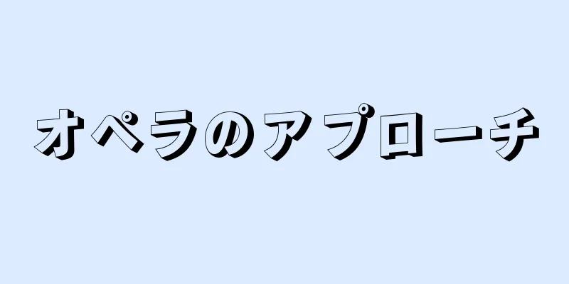 オペラのアプローチ