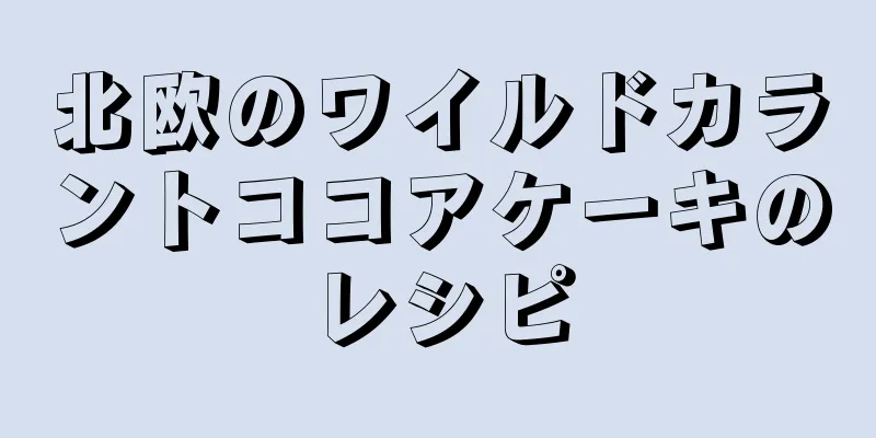 北欧のワイルドカラントココアケーキのレシピ