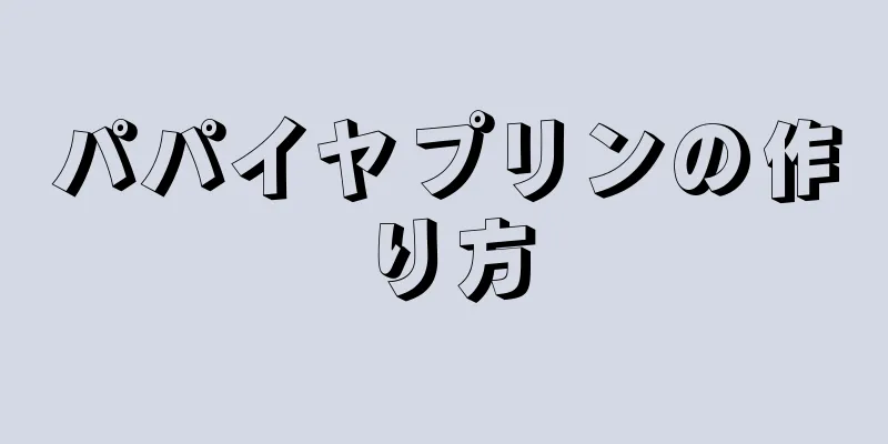 パパイヤプリンの作り方