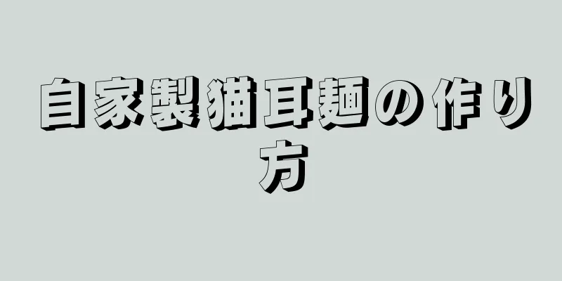 自家製猫耳麺の作り方