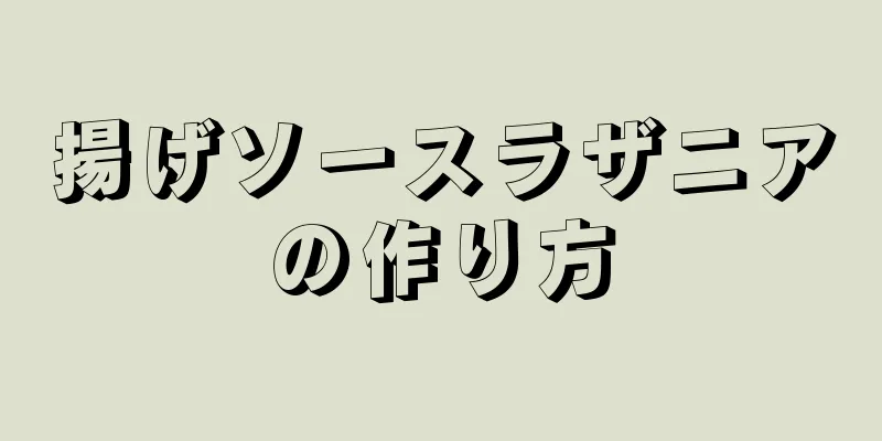 揚げソースラザニアの作り方