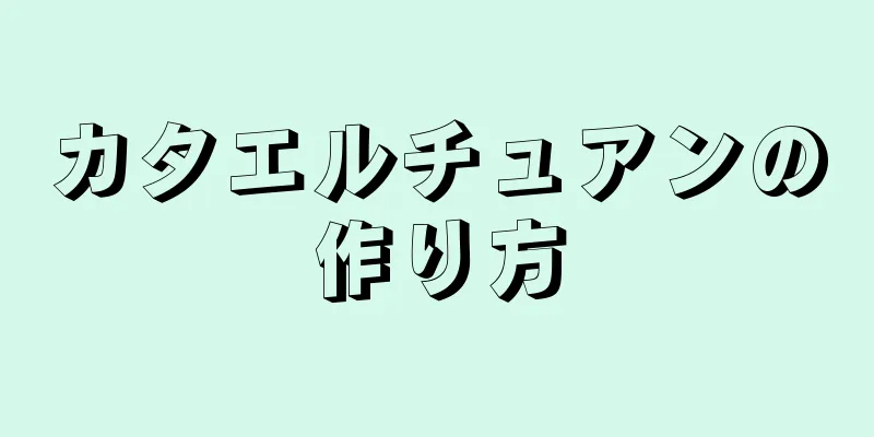 カタエルチュアンの作り方