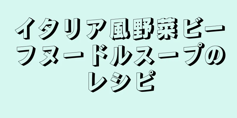 イタリア風野菜ビーフヌードルスープのレシピ