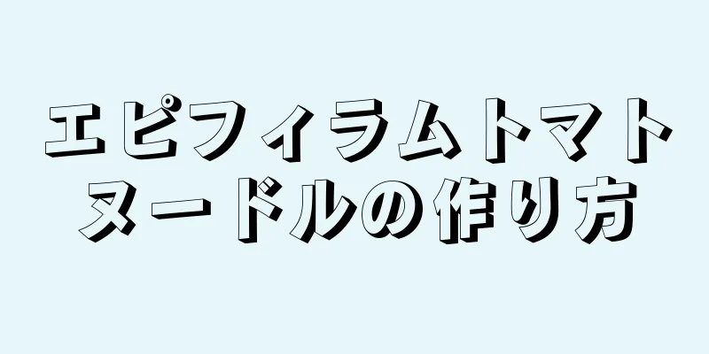 エピフィラムトマトヌードルの作り方