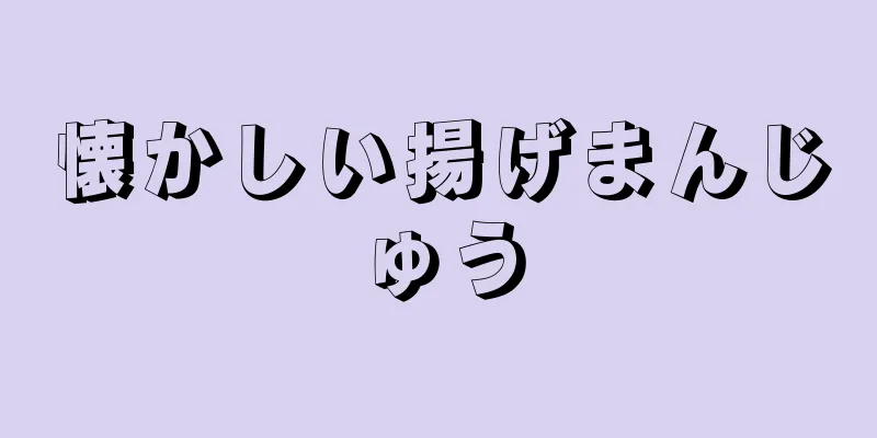 懐かしい揚げまんじゅう